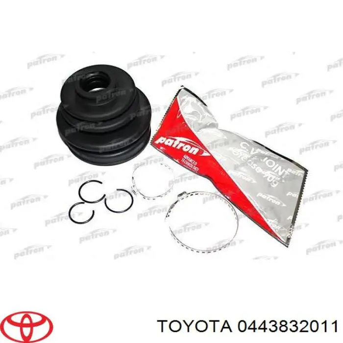 0443832011 Toyota fuelle, árbol de transmisión delantero interior
