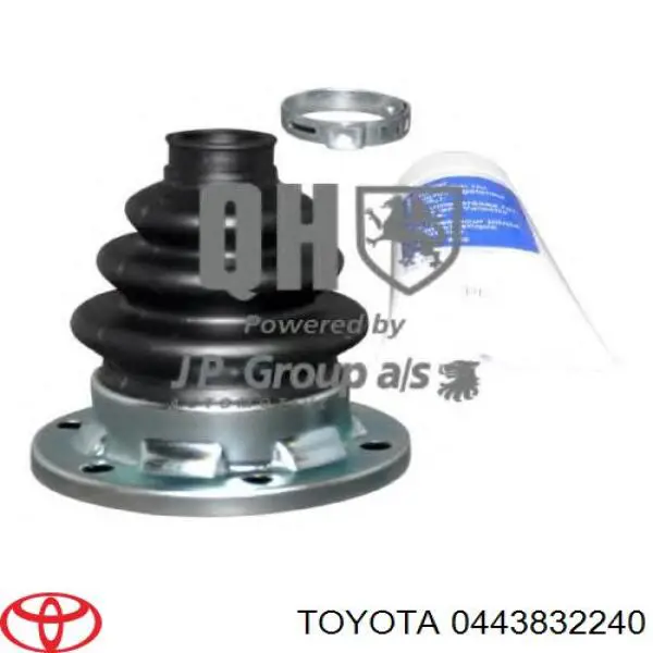 0443832240 Toyota fuelle, árbol de transmisión delantero interior derecho
