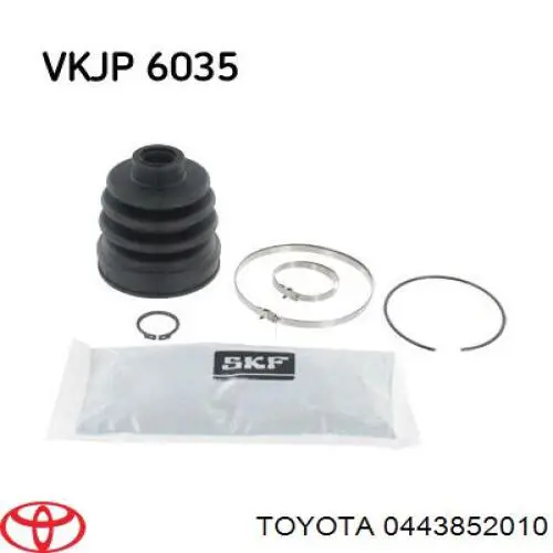 443852010 Toyota fuelle, árbol de transmisión delantero interior