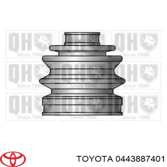0443887401 Toyota fuelle, árbol de transmisión delantero exterior