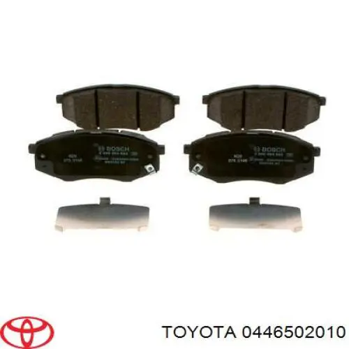 Comprar 0446502010 Toyota Pastillas delanteras de freno