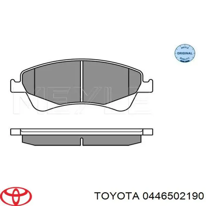 Comprar 0446502190 Toyota Pastillas delanteras de freno