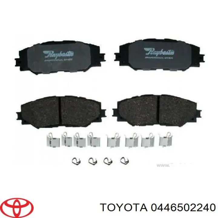 Comprar 0446502240 Toyota Pastillas delanteras de freno