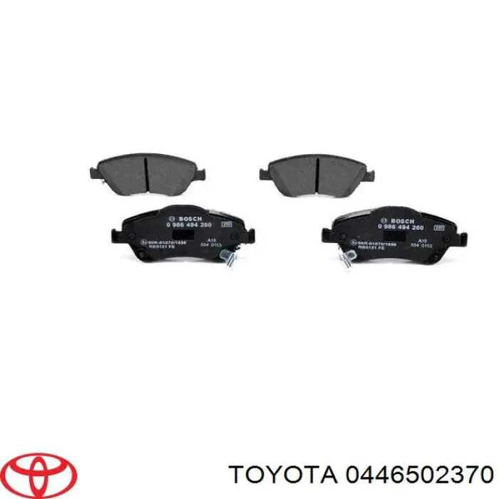 Comprar 0446502370 Toyota Pastillas delanteras de freno