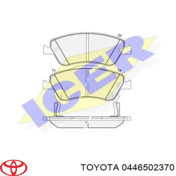 Pastillas de freno delanteras Toyota Corolla E12