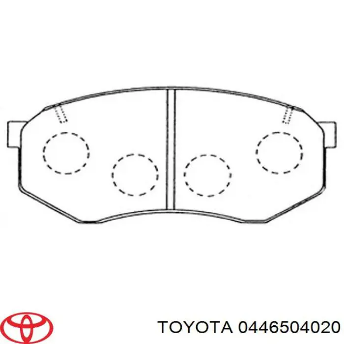 0446504020 Toyota Pastillas delanteras