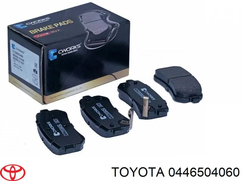 0446504060 Toyota pastillas de freno delanteras