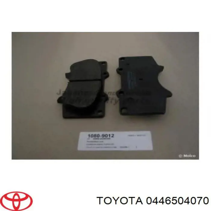 Pastillas de freno 0446504070 Toyota