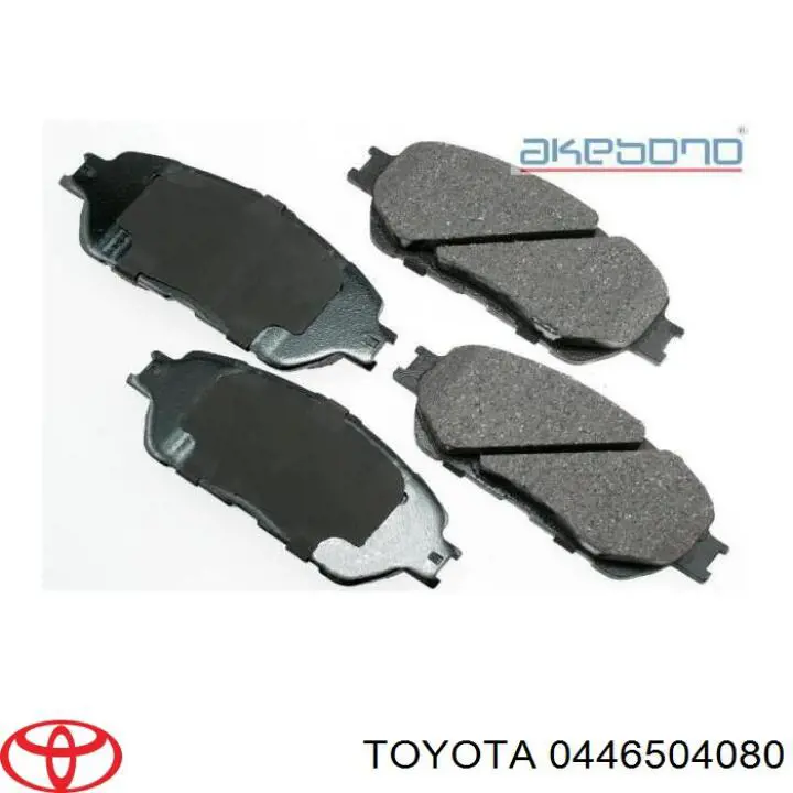 0446504080 Toyota pastillas de freno delanteras