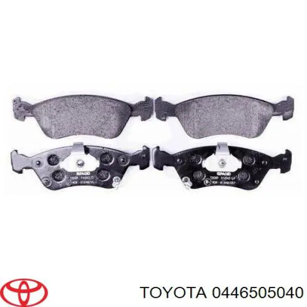Pastillas de freno delanteras Toyota 0446505040
