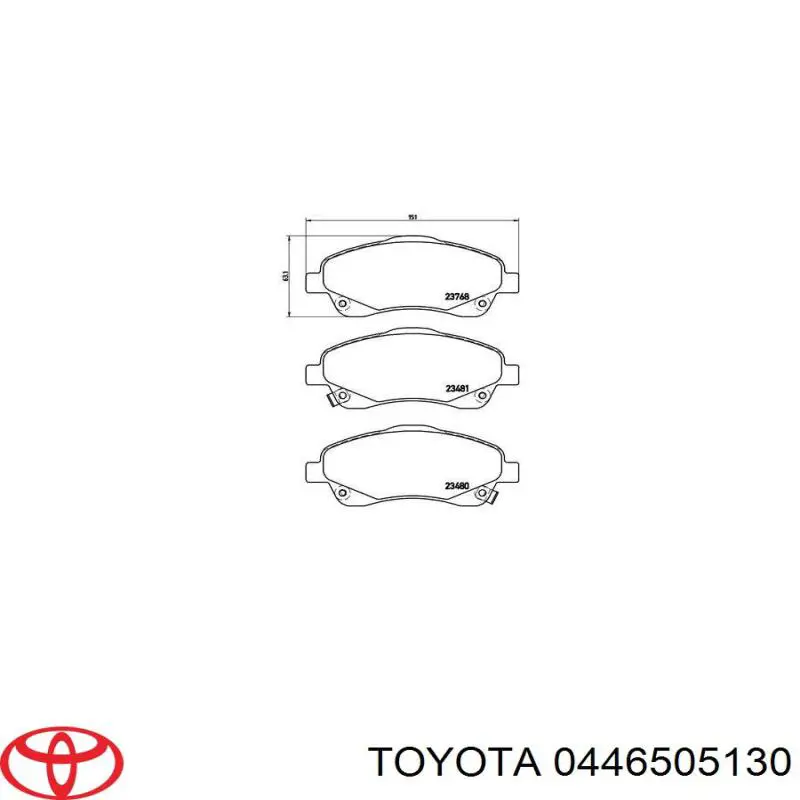 Pastillas de freno delanteras Toyota Corolla R10