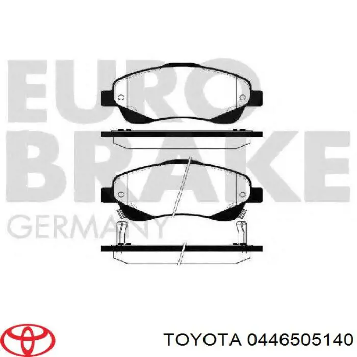 Pastillas de freno delanteras Toyota Corolla R10