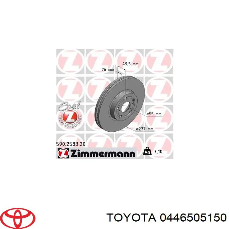 Pastillas de freno delanteras Toyota Corolla R10