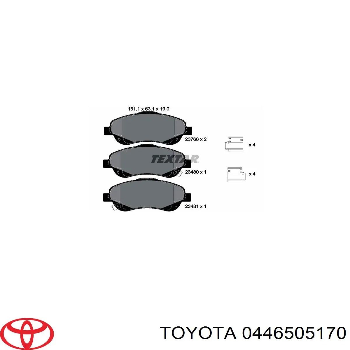 Pastillas de freno delanteras Toyota Corolla R10