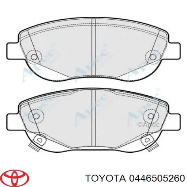 Pastillas freno delanteras Toyota 0446505260 precio, desde 40,14 EUR