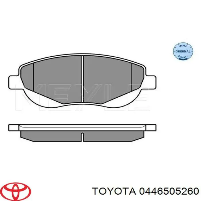 Comprar 0446505260 Toyota Pastillas delanteras de freno