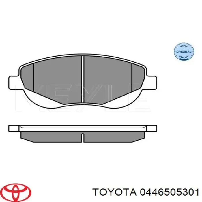 0446505301 Toyota pastillas de freno delanteras