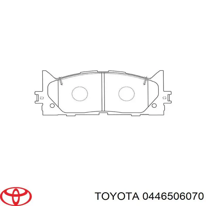 Pastillas de freno 0446506070 Toyota