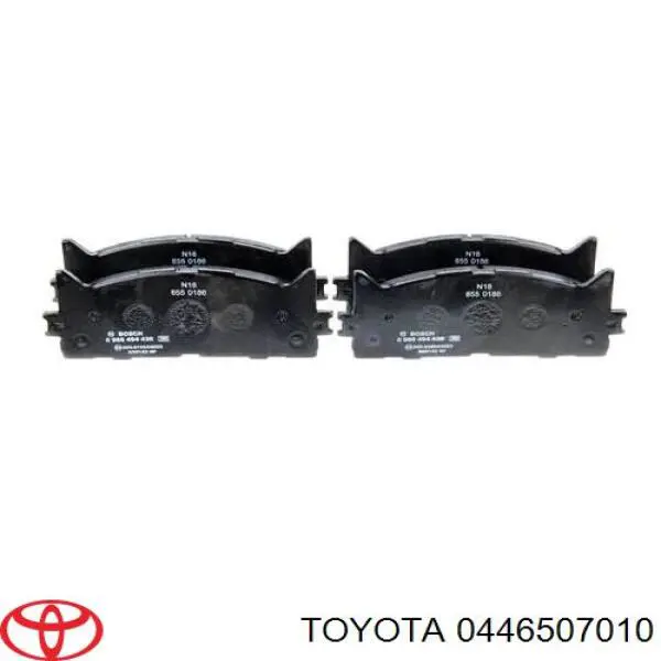 0446507010 Toyota pastillas de freno delanteras