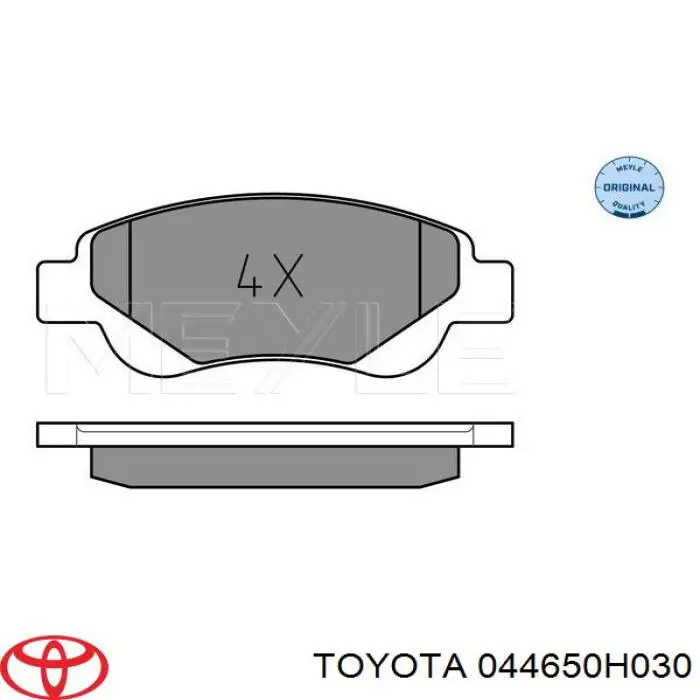 044650H030 Toyota Pastillas delanteras