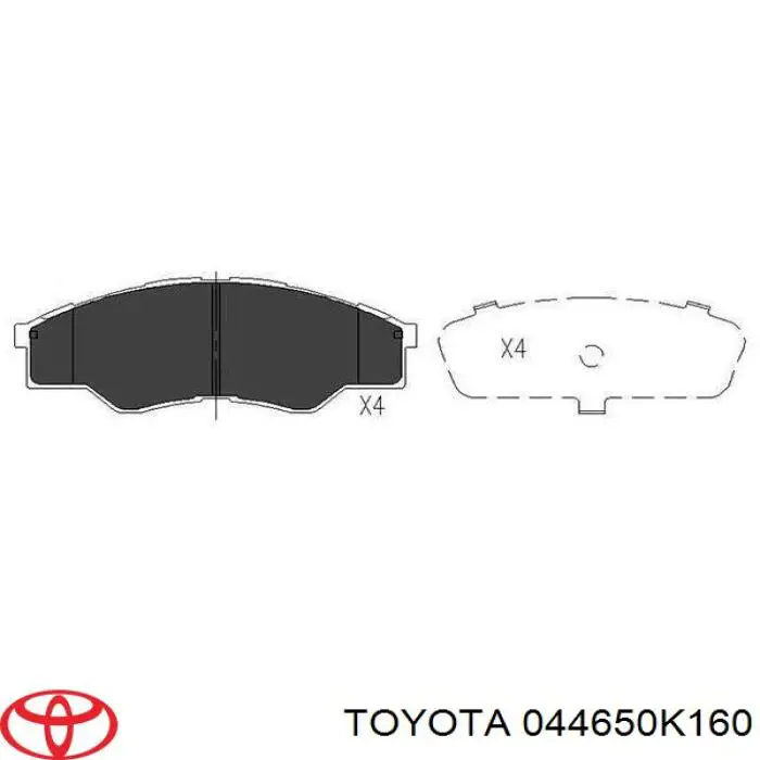 Pastillas freno delanteras Toyota 044650K160 precio, desde 28,96 EUR