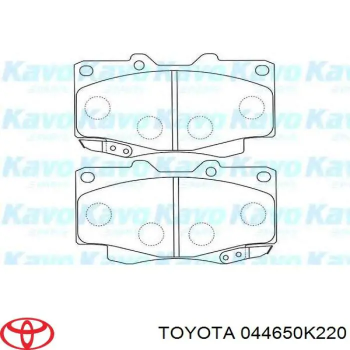 Comprar 044650K220 Toyota Pastillas delanteras de freno