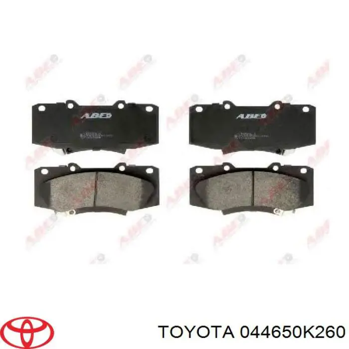 Comprar 044650K260 Toyota Pastillas delanteras de freno