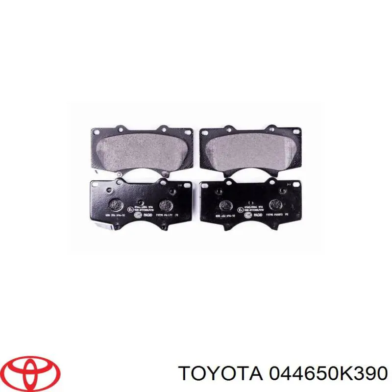 044650K390 Toyota Pastillas delanteras