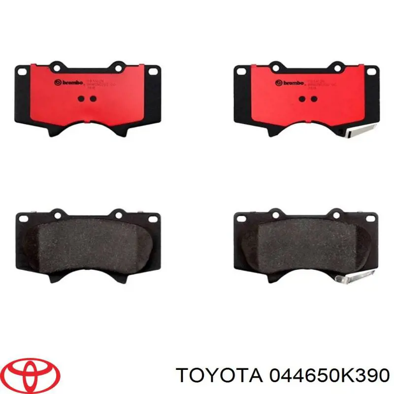 Pastillas de freno 044650K390 Toyota