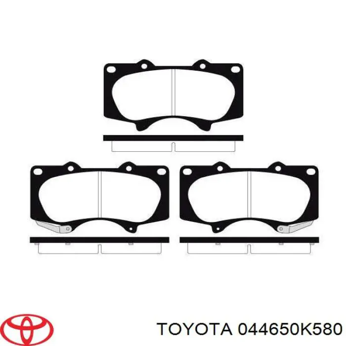 Pastillas freno delanteras Toyota 044650K580 precio, desde 105,39 EUR