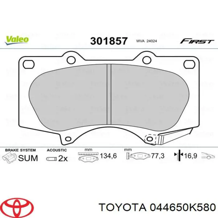 044650K580 Toyota