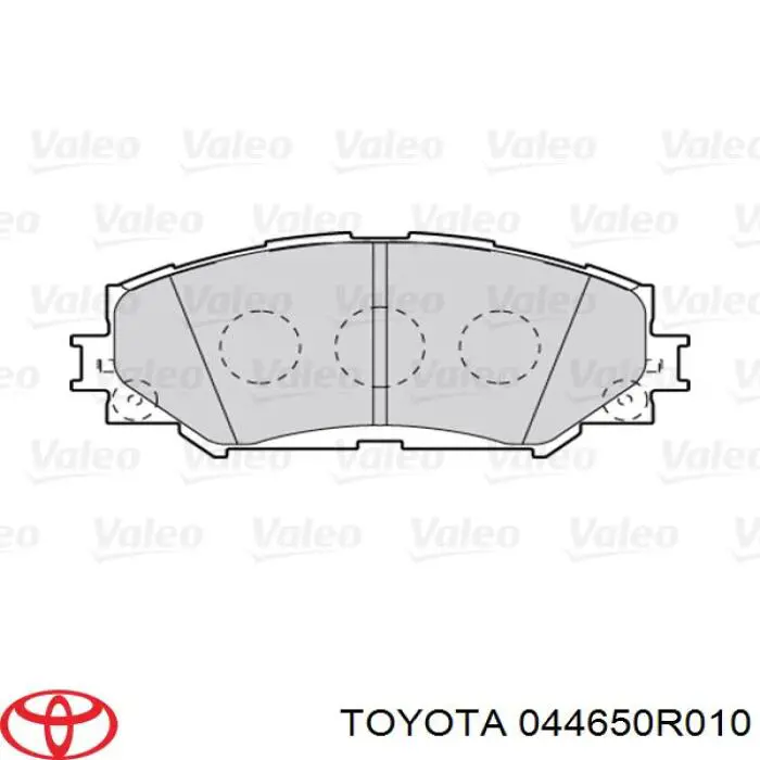 Pastillas de freno delanteras Toyota 044650R010