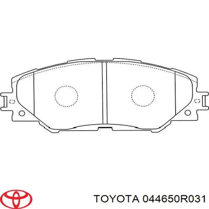 044650R031 Toyota pastillas de freno delanteras