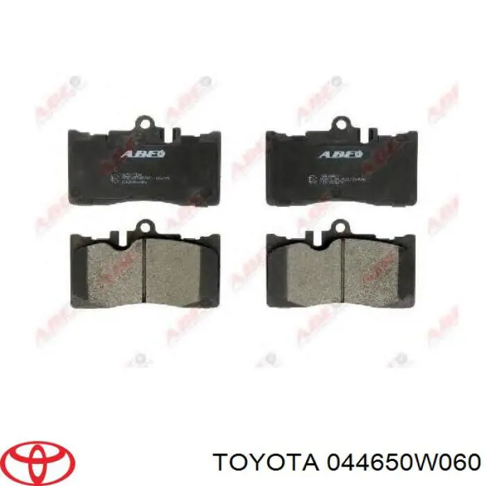 044650W060 Toyota pastillas de freno delanteras