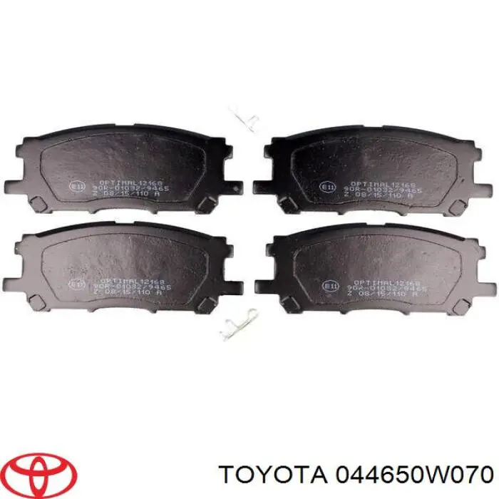 Pastillas de freno 044650W070 Toyota