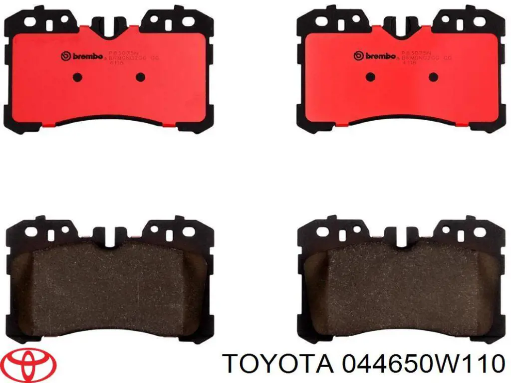 Pastillas de freno delanteras Toyota 044650W110