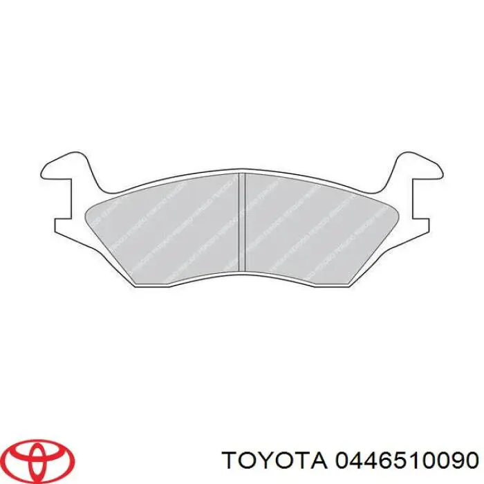 Comprar 0446510150 Toyota Pastillas delanteras de freno