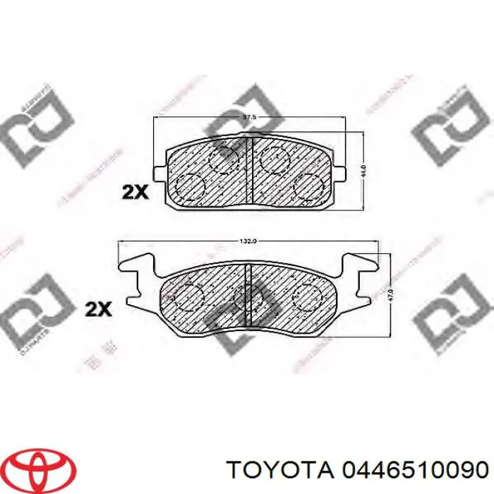 0446510150 Toyota Pastillas delanteras