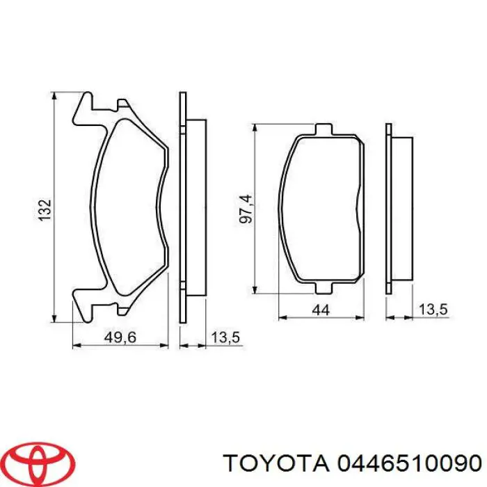 Pastillas freno delanteras Toyota 0446510150 precio, desde 20,96 EUR