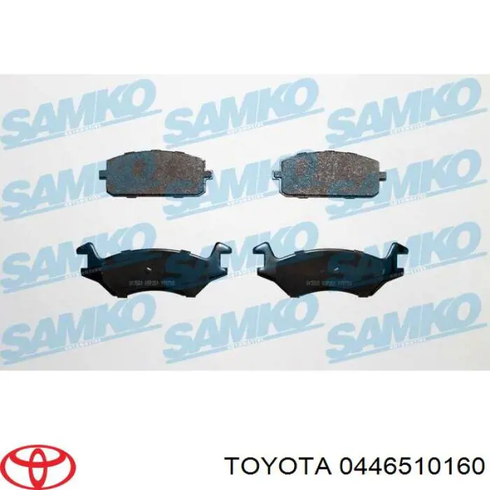 0446510160 Toyota pastillas de freno delanteras