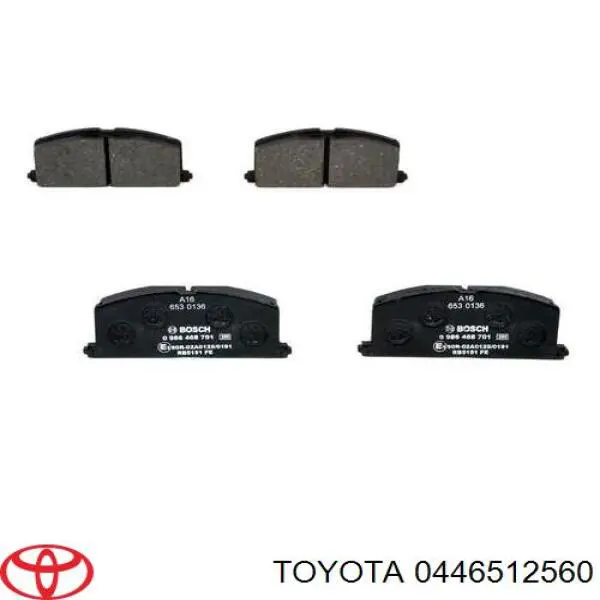 0446512560 Toyota pastillas de freno delanteras