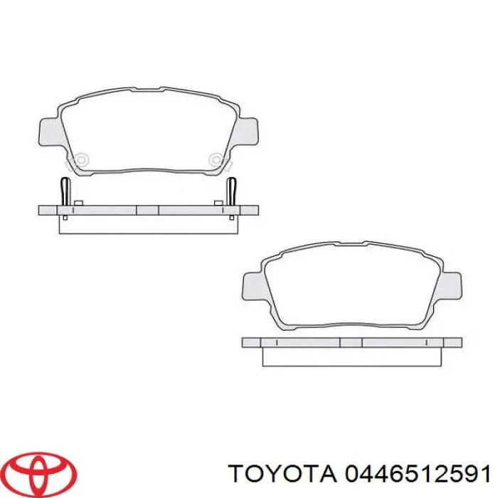 Pastillas de freno delanteras Toyota Prius NHW20