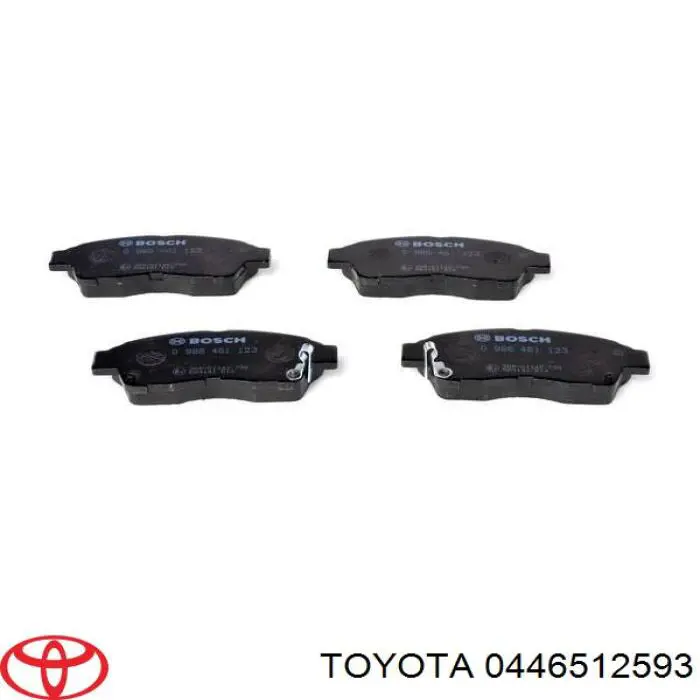 0446512593 Toyota pastillas de freno delanteras