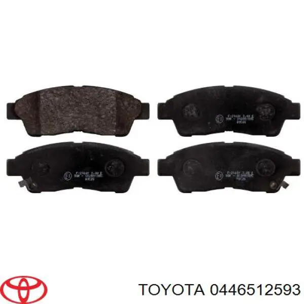 Pastillas freno delanteras Toyota 0446512593 precio, desde 22,13 EUR