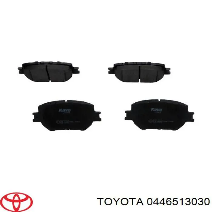 0446513030 Toyota pastillas de freno delanteras