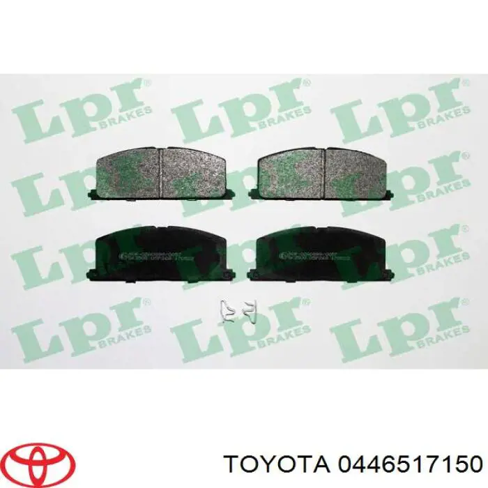 0446517150 Toyota pastillas de freno delanteras