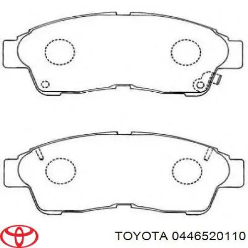 0446520110 Toyota pastillas de freno delanteras