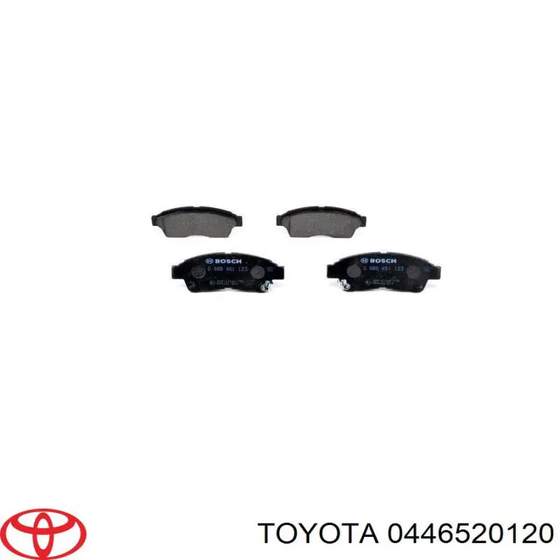 Pastillas de freno 0446520120 Toyota