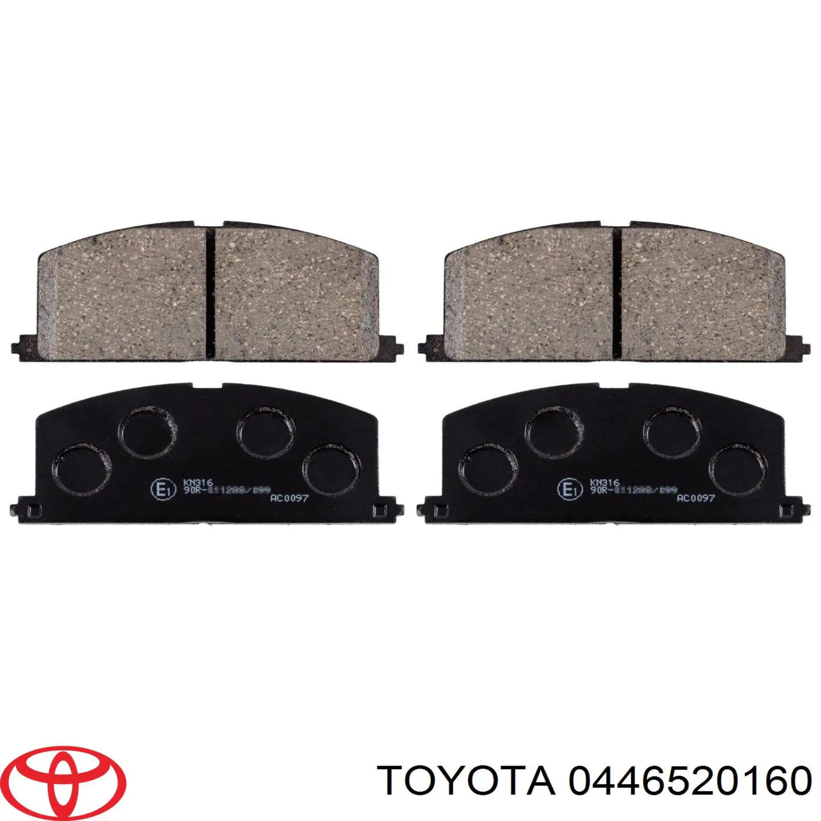 0446520160 Toyota pastillas de freno delanteras