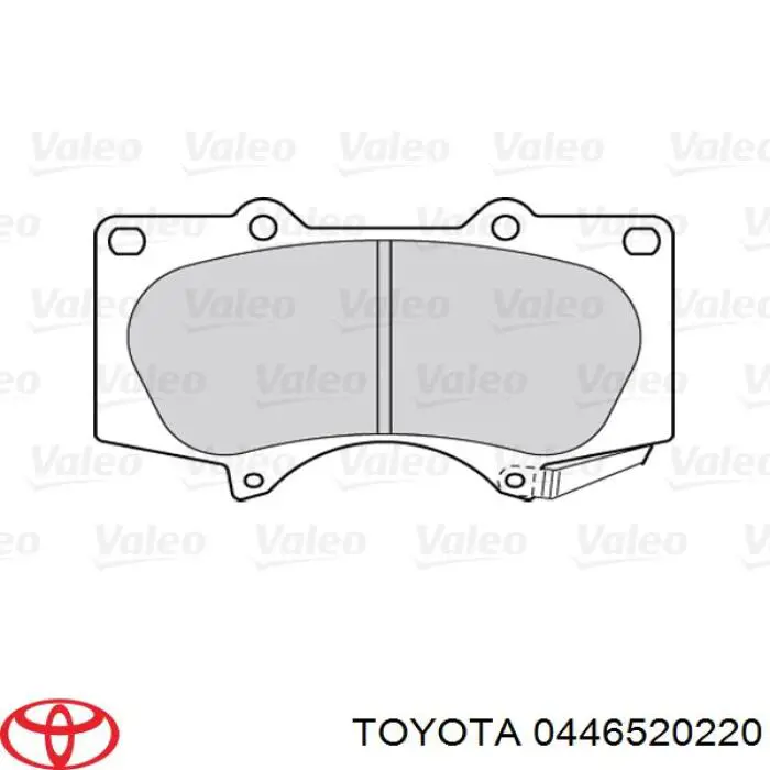 Pastillas de freno 0446520220 Toyota